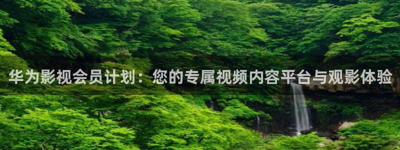 玖玖玖在线观看视频：华为影视会员计划：您的专属视频内容平台与观影体验