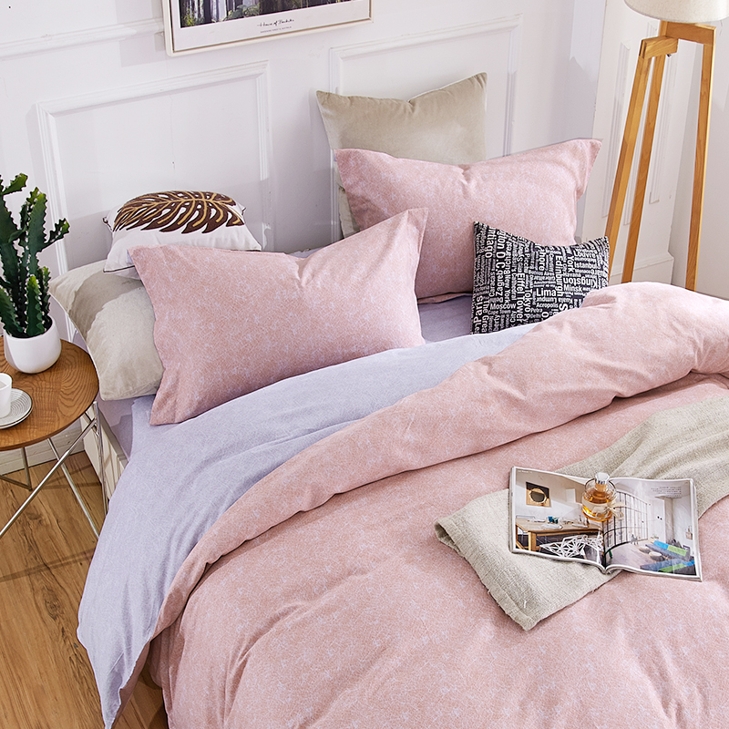 富丽真金磨毛全棉四件套 简约加厚，舒适之选